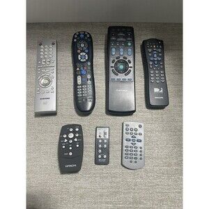 Lot of 7 Remote Control UNTESTED Samsung Sharp Mitsubishi DVD